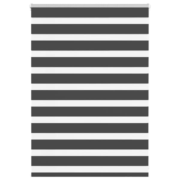 Rullgardin zebra svart 95x100 cm tyg bredd 90,9 cm polyester