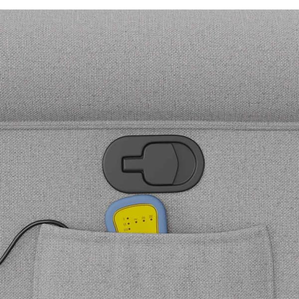 Massagefåtölj molngrå tyg