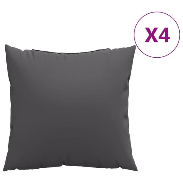 Soffkuddar 4 st antracit 50x50 cm tyg