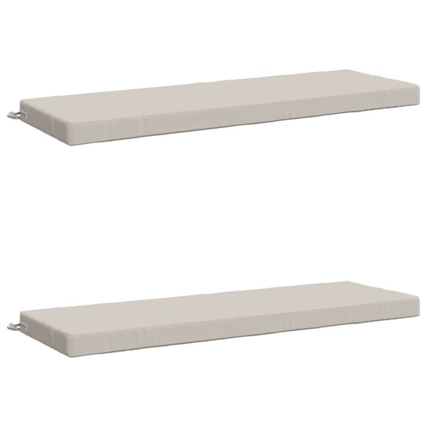 2-delade Bänk Kuddar SOEST 2 st 100% Polyester Vit