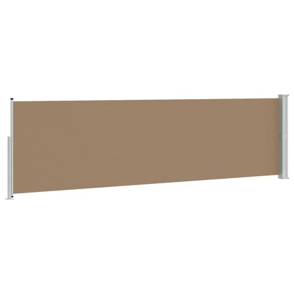 Utfällbar sidomarkis Taupe 500 x 140 cm Polyester