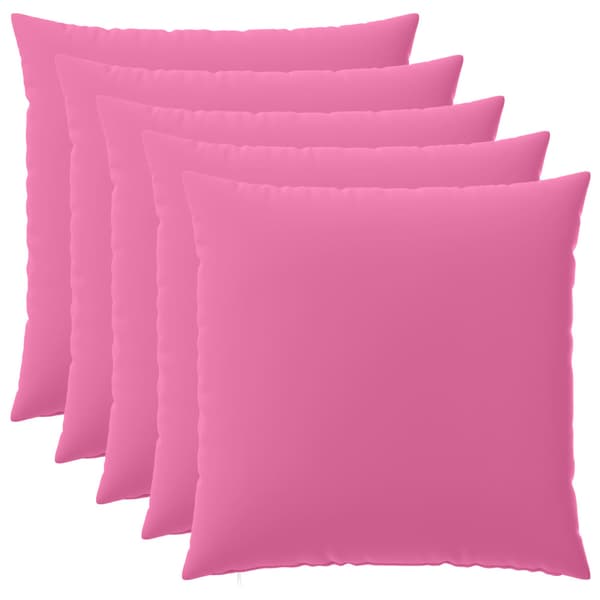 Kuddöverdrag 6 st HEERLEN Rosa 80 x 80 cm Polyester
