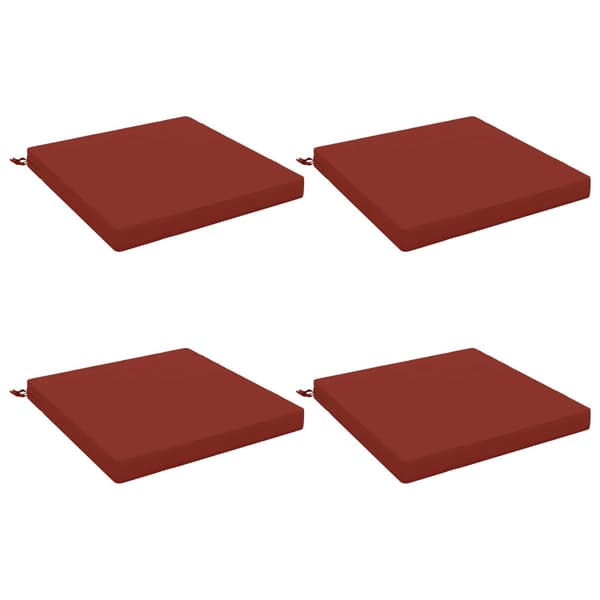 4-delade Sittdynor SOEST 4 st 100% Polyester Röd 80 x 80 x 7 cm