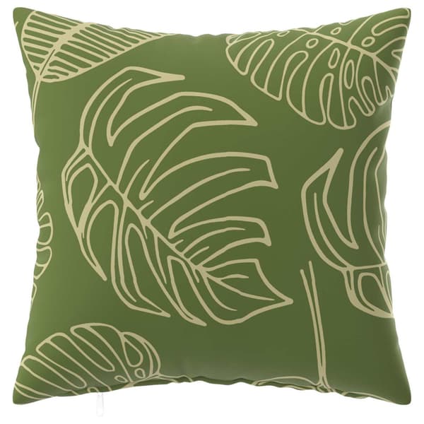 Kuddöverdrag 2 st HEERLEN Bladdesign 30 x 30 cm Polyester