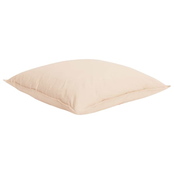 Täckeset med kudde Beige 155 x 200 cm Bomull, Kapok, Polyester