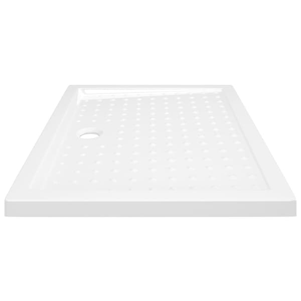 Duschkar med prickar vit 90x70x4 cm ABS