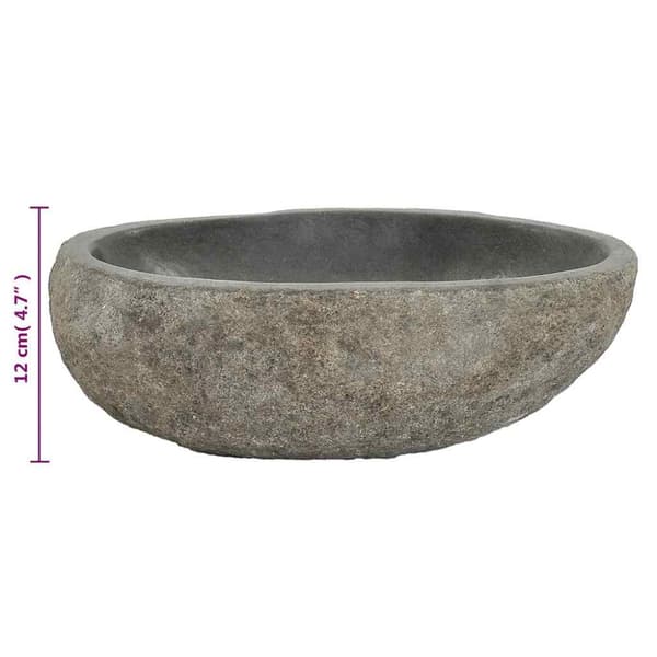 Handfat flodsten oval (29-38)x(24-31) cm