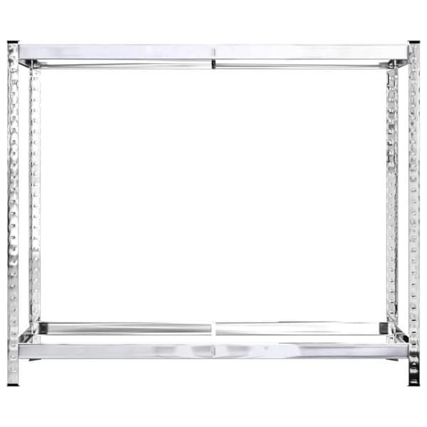Däckställ 2 hyllplan silver 4 st 110x40x110 cm stål