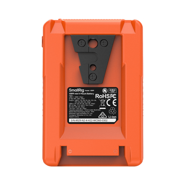 SmallRig 4929 V-Mount Battery Mini VB99 (Orange)