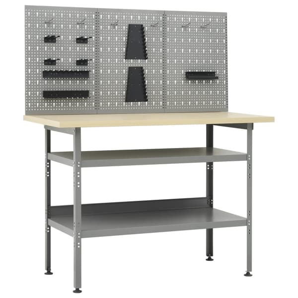 Arbetsbänk med 3 väggpaneler