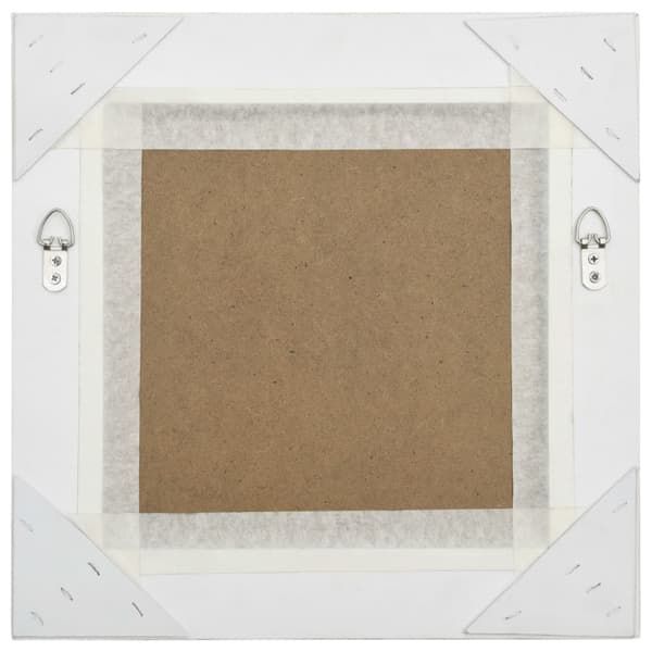 Väggspegel barockstil 40x40 cm silver