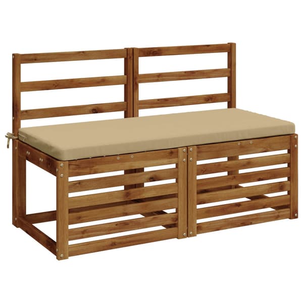 2-delade Bänk Kuddar SOEST 2 st 100% Polyester Beige