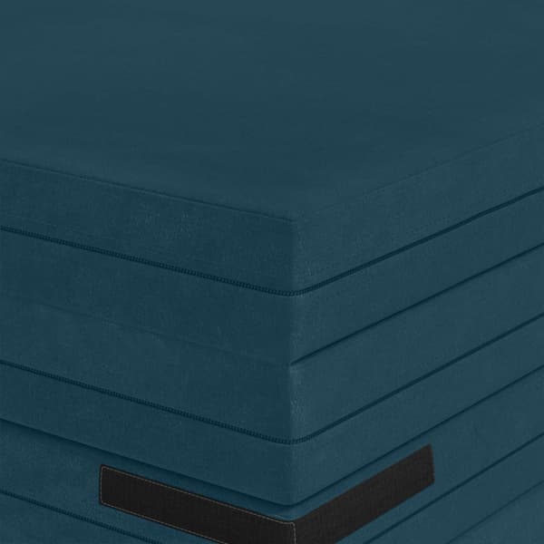 Fällbar Soffbed 140 x 67 x 45 cm Blå