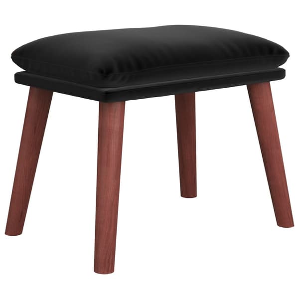 Fotpall svart 45x29,5x35 cm sammet
