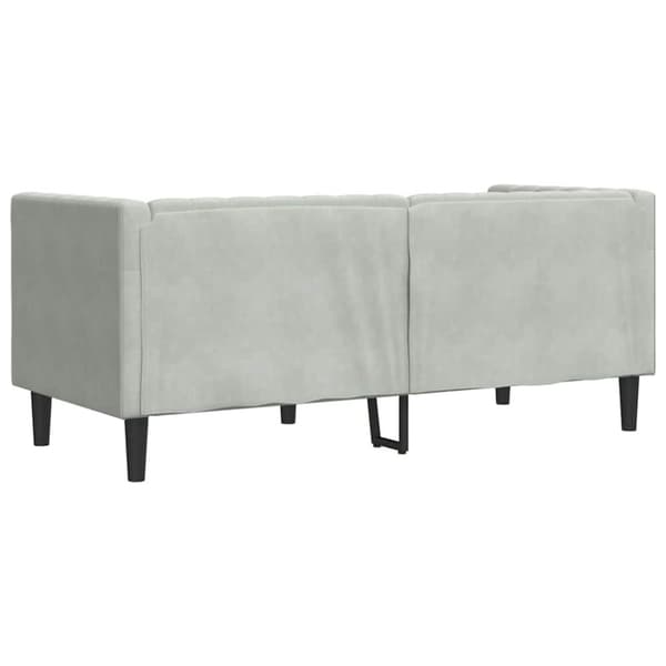 Soffa Ljusgrå 174 x 74,5 x 70,5 cm Sammet