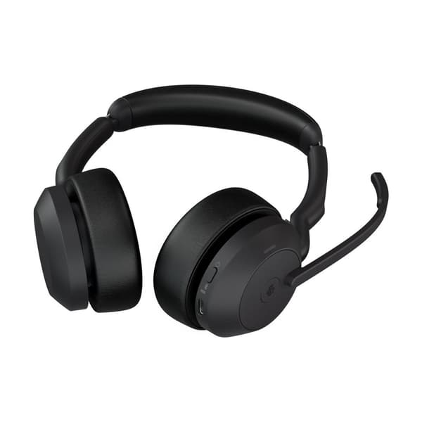 Jabra Evolve2 55 MS Stereo - headset - USB-C - med laddningsställ