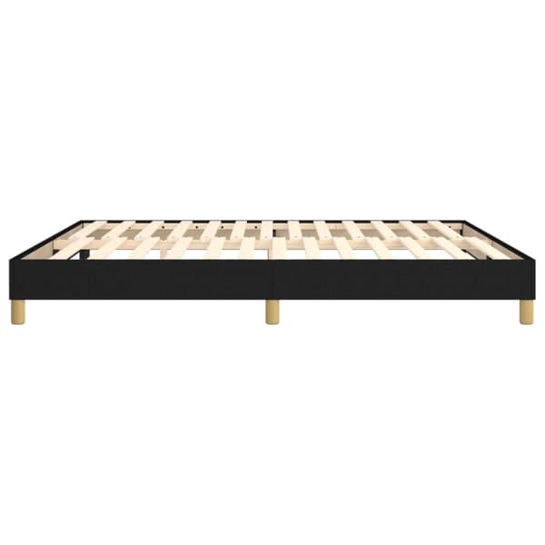 Boxspring-sängram svart 180x200 cm tyg