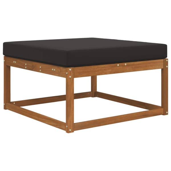 Utomhus Soffa Kudde Svart 80 x 80 x 8 cm Polyester