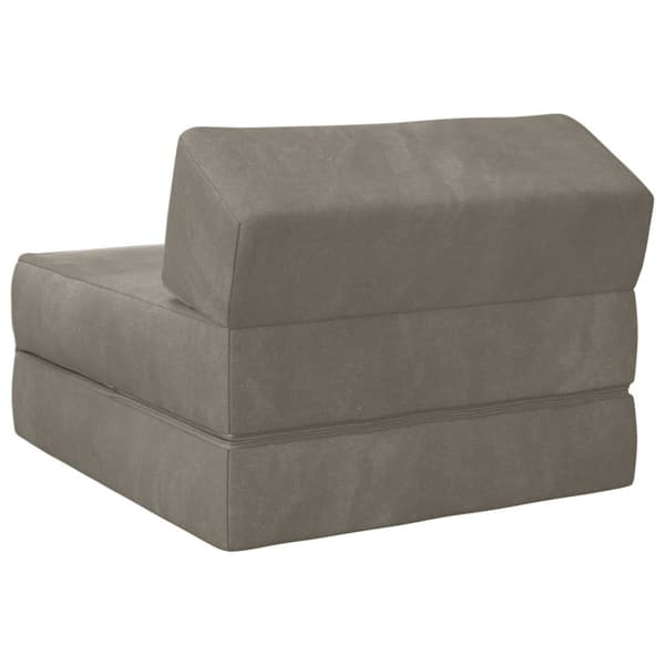 Fällbar Soffbed Ljusgrå 60 x 70 x 41 cm Tyg