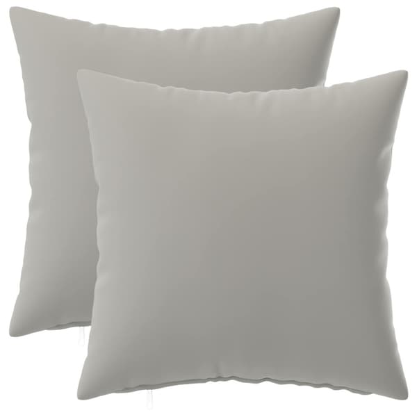 Kuddöverdrag 2 st HEERLEN Grå 35 x 35 cm Polyester