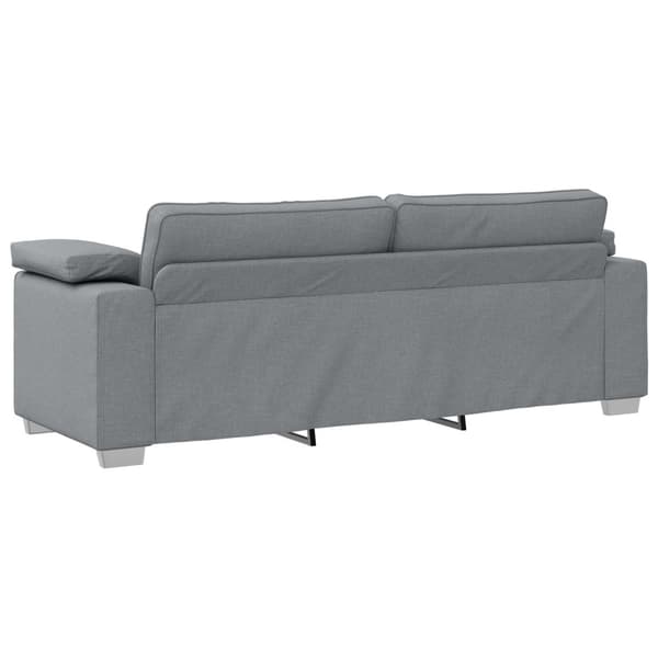 Soffa 2 pcs Ljusgrå 219 x 80 x 82 cm tyg
