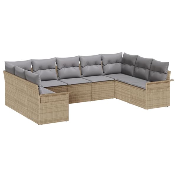 Trädgårdsoffset med kudde Beige konstrotting