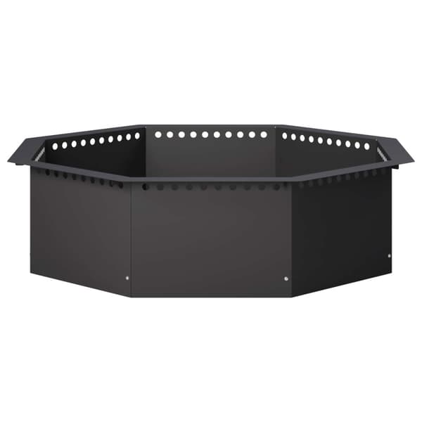 Eldstad ring Svart 90 x 90 x 25 cm Stål