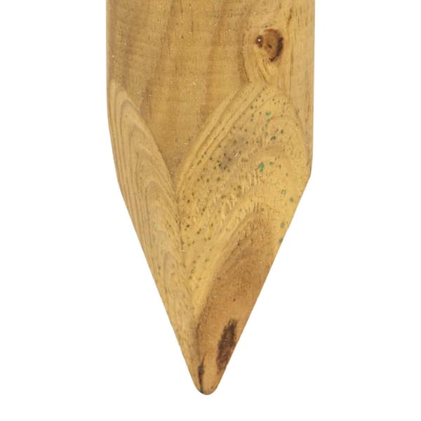 Staketstolpar 15 st Grön 60 cm Massiv furu