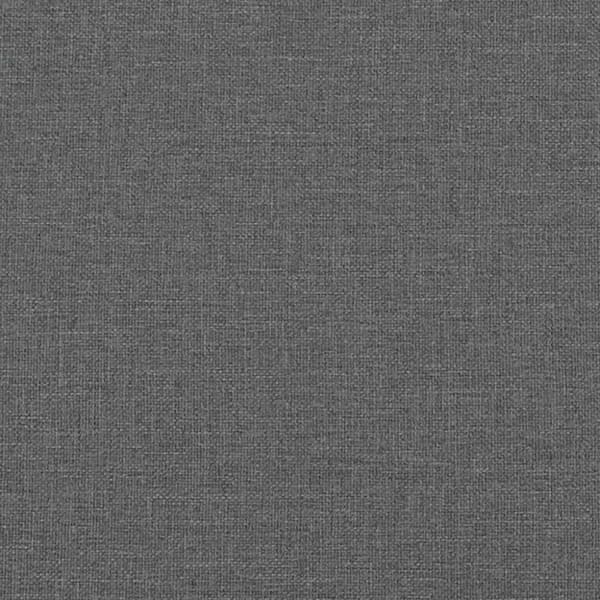 Bed Frame "Dover" Dark Grey 152x203 cm Fabric