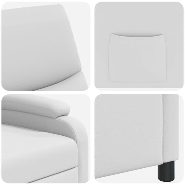 Recliner Vit Konstläder