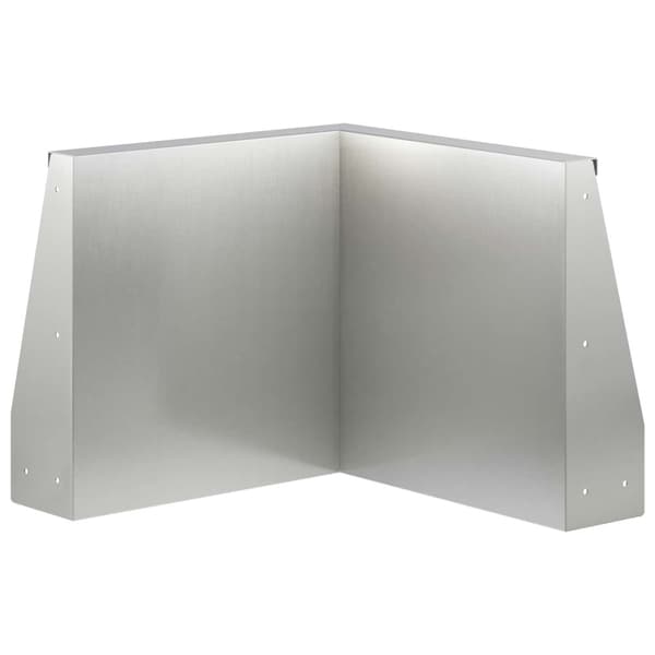 Stödvägg 50 x 50 x 50 cm Rostfritt stål Silver