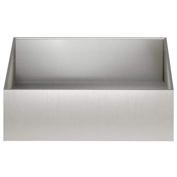 Trädgårdsplanterare Silver 80 x 80 x 30 cm Rostfritt stål