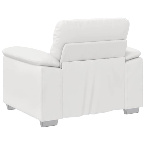 Soffa vit 100x81x84 cm konstläder