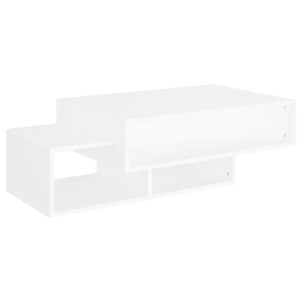 Soffbord vit 105x55x32 cm konstruerat trä