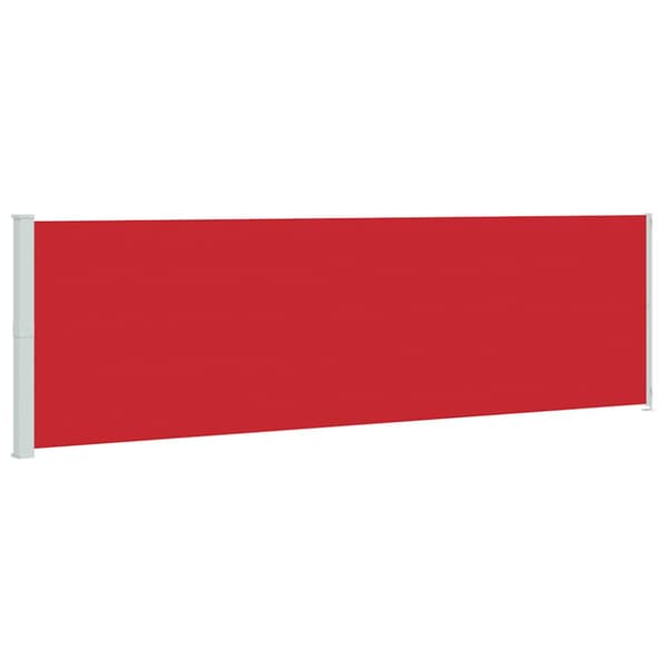 Infällbar sidomarkis 180x600 cm röd