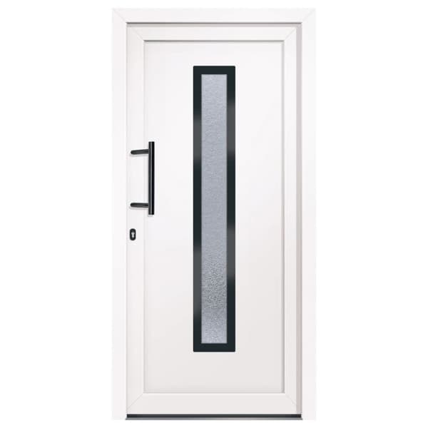 Ytterdörr vit 98x200 cm PVC