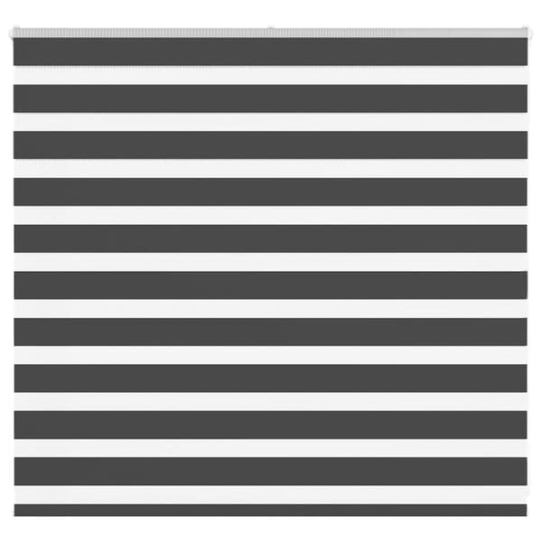 Rullgardin zebra svart 155x100 cm tyg bredd 150,9cm polyester