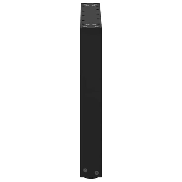 Soffbordsben U-formade 2 st svarta 50x(42-43) cm stål