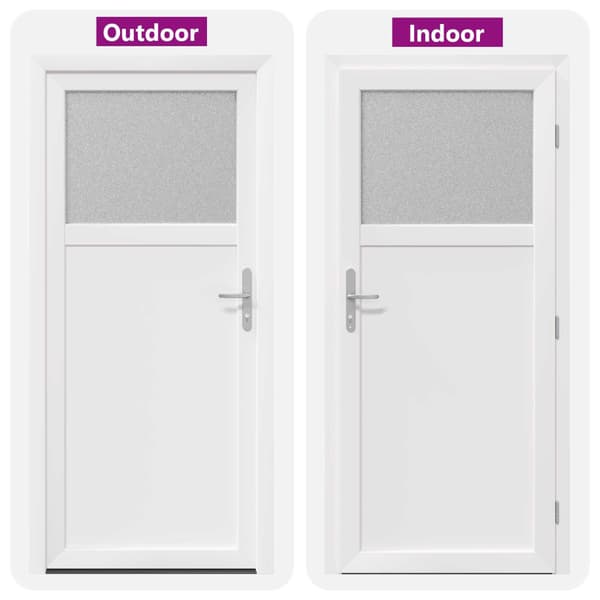 Sidentré Dörr Vit 88 x 198 cm PVC