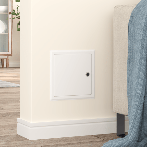 Åtkomstpanel 2 pcs Vit 23 x 23 x 3 cm Stål