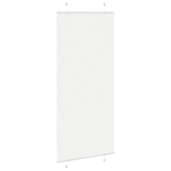 Plisserad persienn vit 90x200 cm tyg bredd 89,4 cm polyester