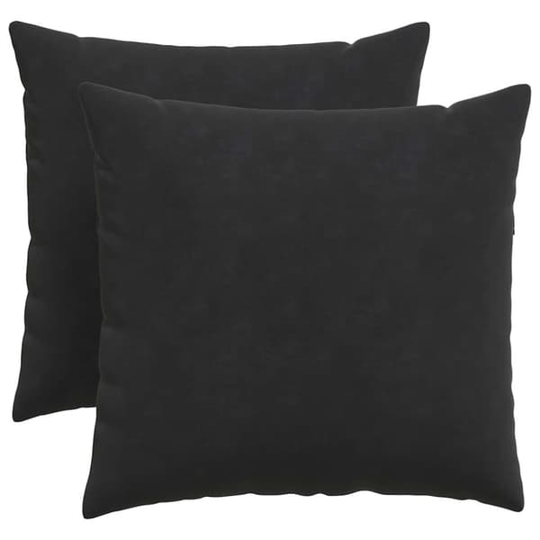 Sofakuddar 2 pcs Svart 50 x 50 cm Kordread tyg