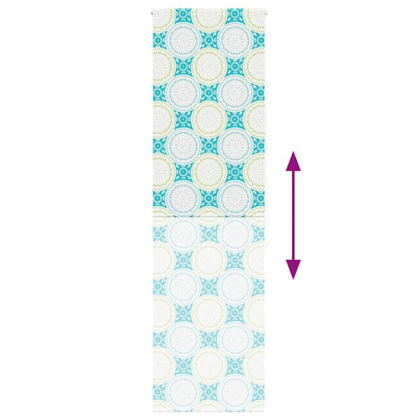 Rullgardin för dusch 60x240 cm tyg bredd 56 cm