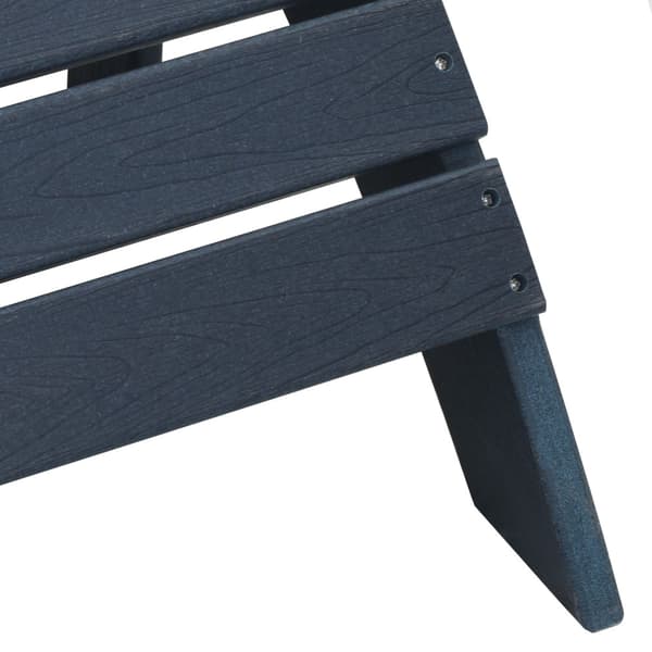 Trädgård Stol 3 pcs Marinblå polyeten
