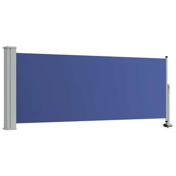 Infällbar sidomarkis 100x300 cm blå