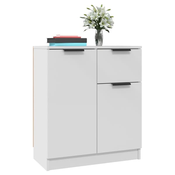 Skänk vit 60x30x70 cm konstruerat trä