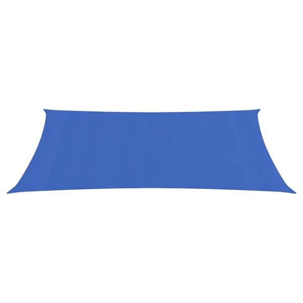 Solsegel 160 g/m² rektangulär blå 3x6 m HDPE