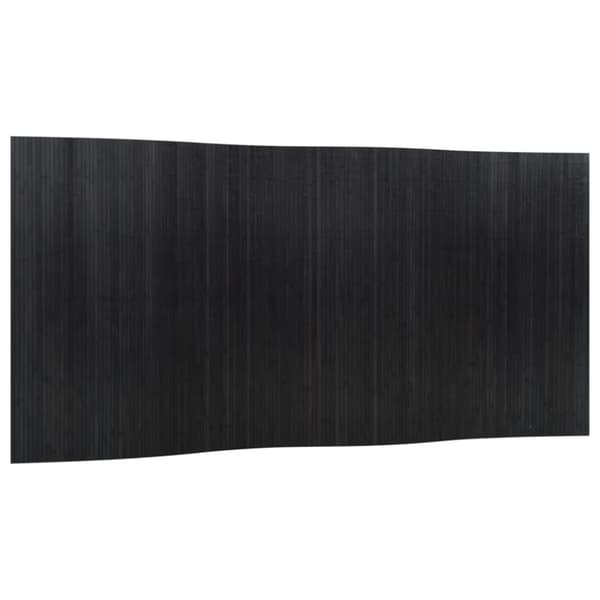 Rumsavdelare svart bredd 400 cm höjd 165 cm bambu