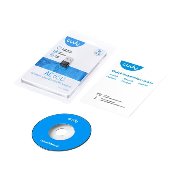 Cudy WU650 - nätverksadapter - USB 2.0