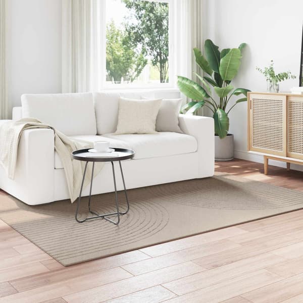 Områdesmattor Rektangulär GALATI Beige 230 x 160 cm Polyester
